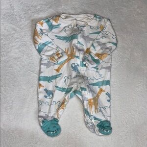 (2 for$10) carters Dino Print footie/ sleeper One Piece